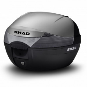 Top case cu capac colorat SHAD SH33 New titanium