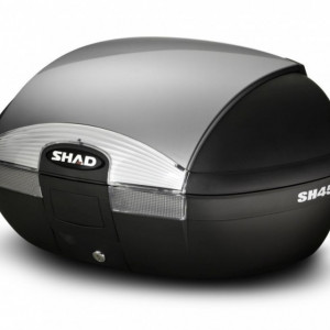 Top case cu capac colorat SHAD SH45 Argintiu