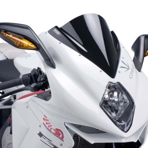 Windscreen PUIG RACING 5651N Negru