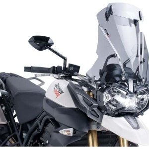 Windscreen PUIG TOURING WITH VISOR 5918H smoke