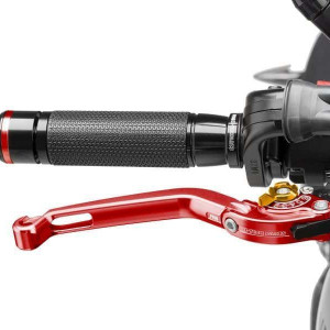 Brake lever without adapter PUIG 160RO foldable red/gold