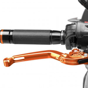 Brake lever without adapter PUIG 160TT foldable orange/orange