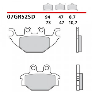 Placute de frana Brembo 07GR52SD
