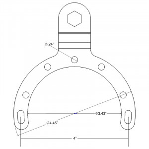 RAM GAS TANK BRACKET BMW KAWASAKI 1