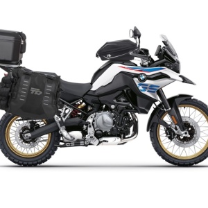 Set of SHAD TERRA TR40 adventure saddlebags and SHAD TERRA aluminium top case TR55 PURE BLACK, including mounting kit SHAD BMW F750GS/F850GS/ADVENTURE