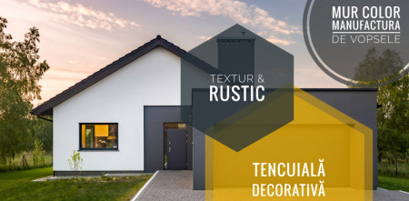 Tencuiala Decorativa RUSTIC 1.5 MUR Color Marmura Naturala Sistem ''Auto-curatare'' Siliconica