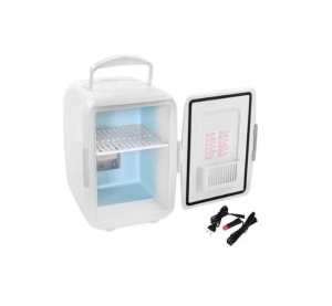 Mini Frigider Portabil Auto, Capacitate 4L, Conectare La Priza De La Masina, Pentru Vacanta, 12V, Racire si Incalzire, Priza Sau Incarcare Masina, Dimensiune 24x23x17cm - Img 5