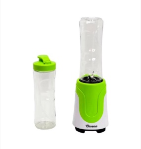 Blender smoothie, Casena VT-12, multifunctional, 180W, cu 2 recipiente portabile de 600ml, 22.5x7.5 cm, alb-verde - Img 3