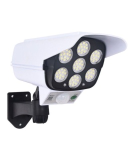 Camera de supraveghere falsa , incarcare solara 77 leduri , senzor de miscare - Img 1