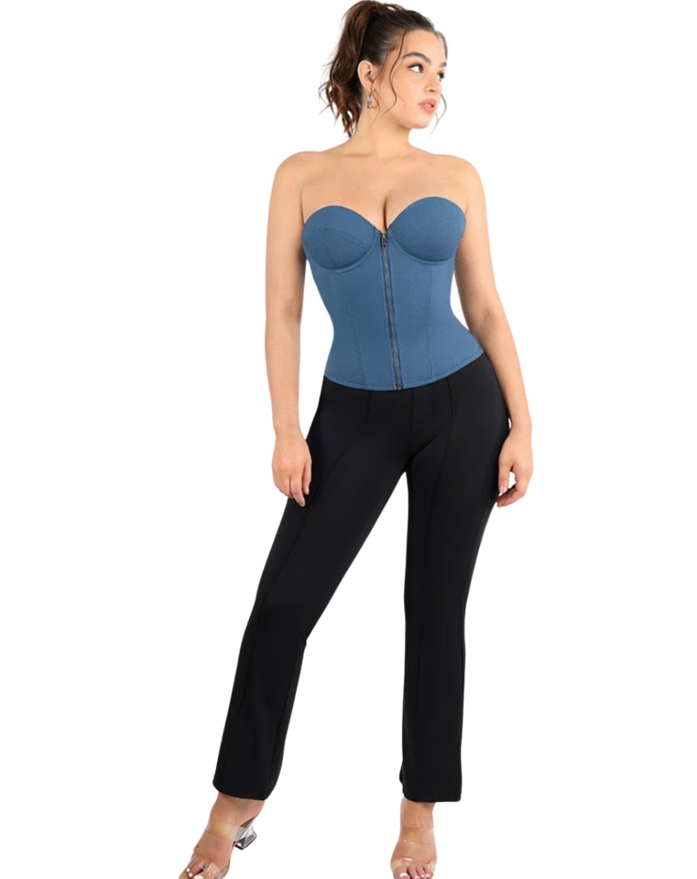 Corset Tokyo – cu fermoar și șiret la spate