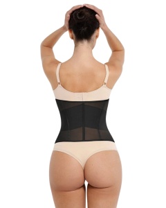 Corset Ibiza Black – cu închidere reglabilă și 7 tije pentru talie de clepsidră - Img 2