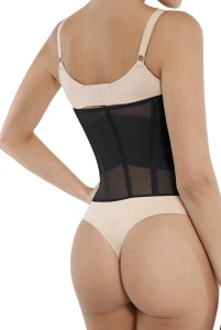 Corset Ibiza Black – cu închidere reglabilă și 7 tije pentru talie de clepsidră - Img 8