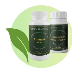 PACHET DUO ARTICULAȚII: SANOARTICULAR + COLAGEN 400 MG