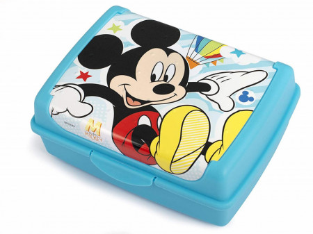 Cutie pentru sandwich Mickey Mouse, 17 x 13 x 6.5 cm, Lulabi, Albastru
