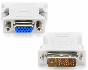 Adaptor DVI-I analogic tata la VGA mama 24+5pini