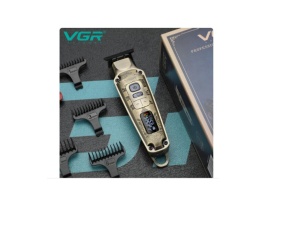 Aparat de tuns profesional, VGR, V-901, stil vintage, display LED, Auriu, K Kathode - Img 4