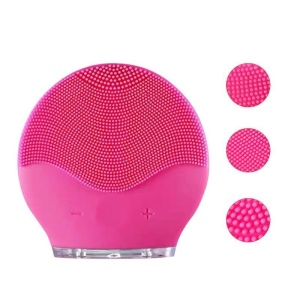 Aparat pentru curatare faciala Pilot, demachiere, masaj si lifting ten, din silicon rezistent la apa, waterproof, intensitate vibratii reglabila, USB - Img 4