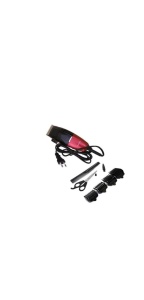 Aparat profesional de tuns Gemei GM 807, Negru/Rosu, masina de tuns pentru barbati - Img 2