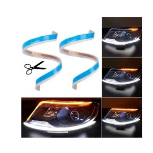Banda Led Auto Faruri Drl 45 cm cu Semnalizare Secventiala Dinamica Lumini de zi - Img 6