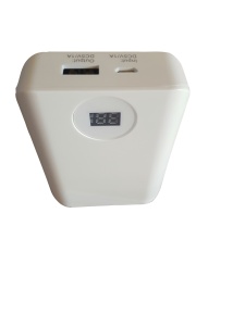 Baterie externa portabila 2600 mAh, 1 port de incarcare USB, afisaj led digital, alb, K KATHODE - Img 3