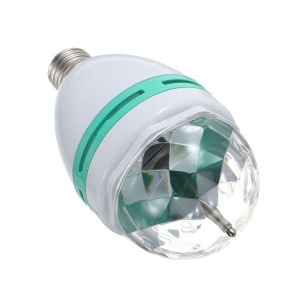 Bec LED rotativ, 3 Culori, 3 W, 63 x 63 x 58 mm, Alb / Albastru