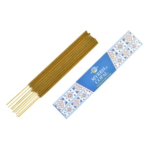 Betisoare parfumate premium e-palosanto Smirna si Copal 15 grame