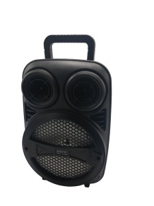 Boxa portabila bluetooth tip troller, difuzor 8 inch cu lumini colorate, cu ecran, 15 W claritate si bass - Img 5