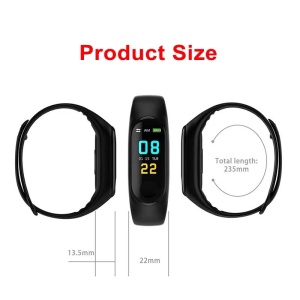 Bratara Fitnes Smartband BiTec-M3, bluetooth, display OLED, IP67, Ritm cardiac, ceas, notificari, pedometru, aplicatii, albastru - Img 5