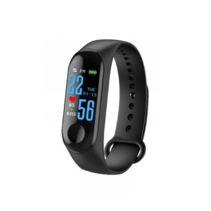 Bratara Fitness Smart M3 cu Display LED, Bluetooth, IP67, Compatibil Android si iOS, Culoare Negru - Img 2