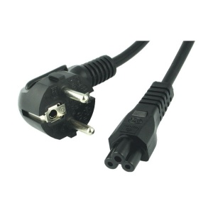 Cablu alimentare 220v laptop, 3pini la Schuko, aprox 1.2m, negru