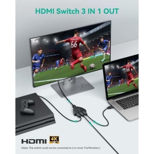 Cablu Splitter switch HDMI cu 3 Porturi, 1080P, Negru - Img 4