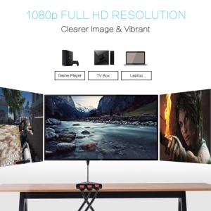 Cablu Splitter switch HDMI cu 3 Porturi, 4K * 2K, 2160P, HUB multi Switcher cu Cablu HDMI, Negru - Img 4
