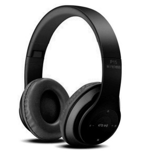Casti bluetooth cu microfon si radio, P15 negru - Img 2