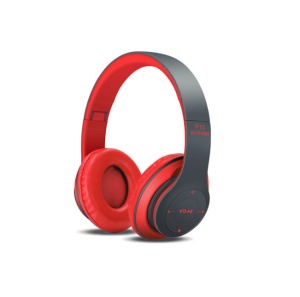 Casti Bluetooth Radio, MP3, TF, MIC, P15, rosu
