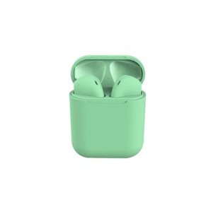 Casti Bluetooth v5.0 Wireless Stereo i12, Touch Control Earbuds Handsfree, Verde - Img 3
