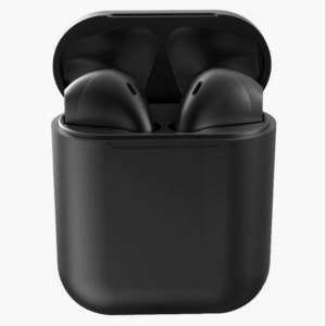 Casti Wireless Bluetooth I12 Macaron Stereo Cu Functie Apelare, Control Muzica, Cutie Incarcare Inclusa, Android/ IOS, Selling Depot, Radio-FM, Aux, SD Card, Negru