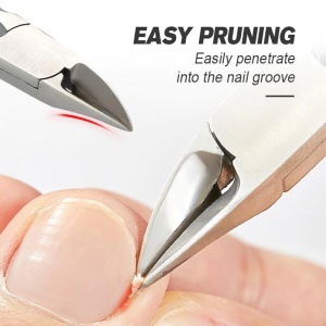 Cleste pedichiura, Pentru Unghiile Incarnate Sau Groase, Excitat®, Inox, Negru/Argintiu - Img 2