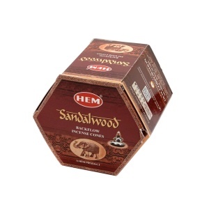 Conuri parfumate HEM Sandalwood , backflow fum greu - 40 buc - Img 2