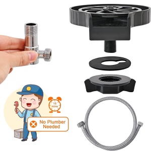 Dispozitiv Pentru Clatire Pahare/Sticle, Salestore.ro®, Spalare Rapida, Fixare Usoara Pe Chiuveta, Material Rezistent, Negru - Img 6