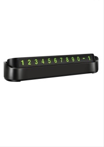 Dispozitiv pentru parcare temporara, afisaj numar telefon, clapeta inchis/deschis, Negru