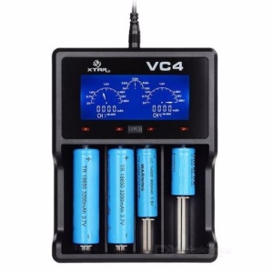 Incarcator cu LCD pentru 4 acumulatori Li-Ion sau Ni-Mh, XTAR VC4
