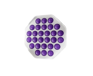 Jucarie anti-stres POP IT octagon alb-mov K KATHODE