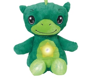 Jucarie de plus pentru copii Star Belly Dream Lites tip lampa de veghe cu proiectii si muzica, verde K KATHODE