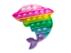Jucarie senzoriala antistres, POP IT multicolor - delfin - K KATHODE