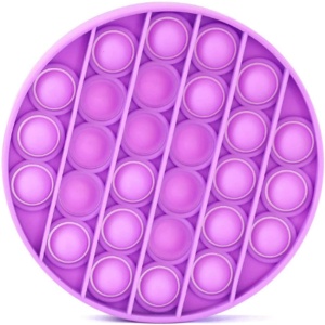 Jucarie senzoriala antistres, Pop It Now, Push Bubble, mov, 12.5 x 12.5 x 1.5 cm