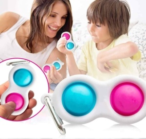 Jucarie SIKS® antistres tip breloc, senzoriala, pentru copii si adulti, multicolor - Img 4