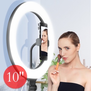 Lampa circulara LED tip inel (Ring Light), Diametrul 26 cm, pentru TikTok, Vlog, Make-up, Selfie - Img 5
