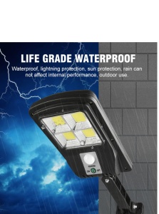 Lampa cu incarcare solara, 48 x LED, 3 moduri de functionare, buton ON/OFF CL180-4 K KATHODE