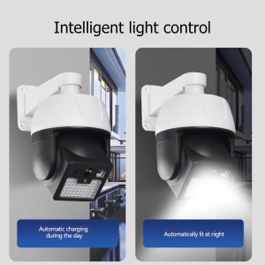 Lampa cu incarcare solara, tip camera falsa, 44 x SMD LED, rotire 360°, indicator LED, 3 moduri de iluminare K KATHODE - Img 4