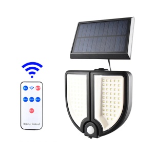Lampa solara ajustabila Tiessa, cu telecomanda, 90 de LED-uri, 3 moduri de functionare, rezistenta la apa - Img 5